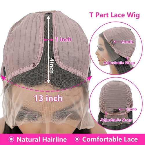 Perruque Bob Courte Lace Front 13x4 – 100% Cheveux Naturels Body Wave, Densité 180%