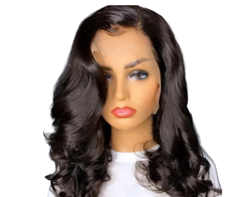 Perruque Bob Courte Lace Front 13x4 – 100% Cheveux Naturels Body Wave, Densité 180%