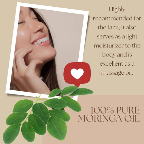 Huile de Moringa Bio – Pressée à Froid, Non Raffinée