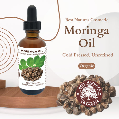 Huile de Moringa Bio – Pressée à Froid, Non Raffinée