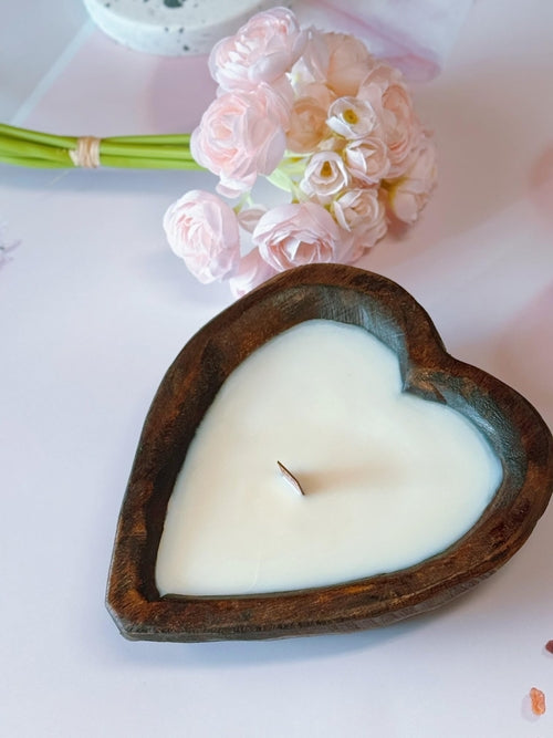 Bougie Romantique Endless Love – Ambiance Bois & Lumière Chaude
