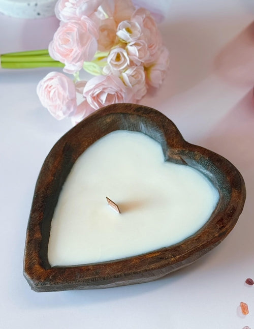 Bougie Romantique Endless Love – Ambiance Bois & Lumière Chaude