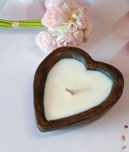 Bougie Romantique Endless Love – Ambiance Bois & Lumière Chaude