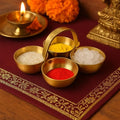 Brass Kumkum Haldi Katori with Handle